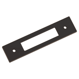 96mm Medora Rectangle Cabinet Pull Backplate, Oil-Rubbed Bronze