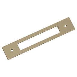 128mm Medora Rectangle Cabinet Pull Backplate, Golden Champagne