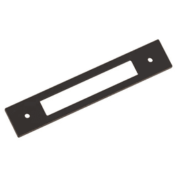 128mm Medora Rectangle Cabinet Pull Backplate, Oil-Rubbed Bronze