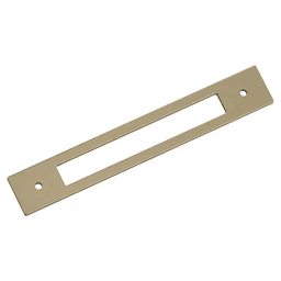 160mm Medora Rectangle Cabinet Pull Backplate, Golden Champagne