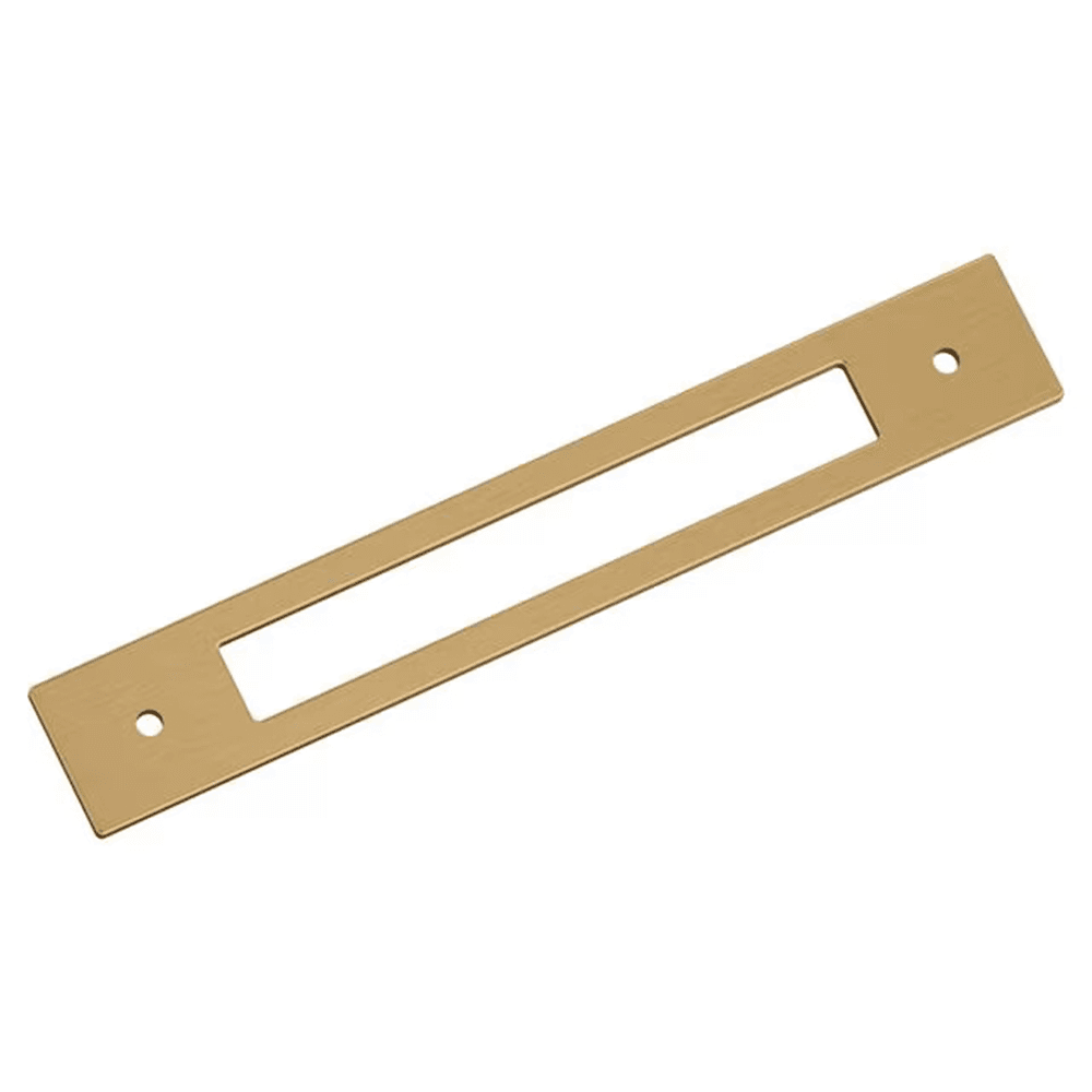 160mm Medora Rectangle Cabinet Pull Backplate, Champagne Bronze