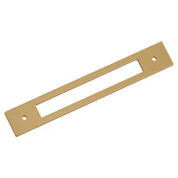 160mm Medora Rectangle Cabinet Pull Backplate, Champagne Bronze