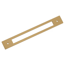 192mm Medora Rectangle Cabinet Pull Backplate, Champagne Bronze