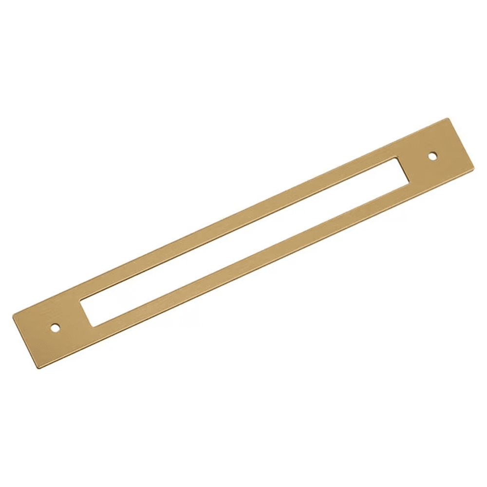 224mm Medora Rectangle Cabinet Pull Backplate, Champagne Bronze