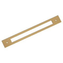 224mm Medora Rectangle Cabinet Pull Backplate, Champagne Bronze