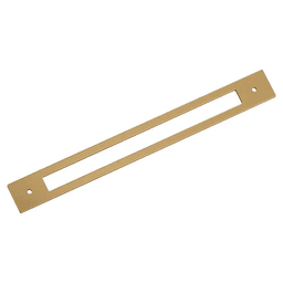 256mm Medora Rectangle Cabinet Pull Backplate, Champagne Bronze
