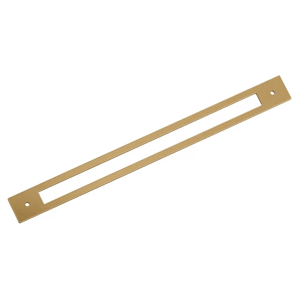 320mm Medora Rectangle Cabinet Pull Backplate, Champagne Bronze