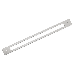 320mm Medora Rectangle Cabinet Pull Backplate, Polished Nickel