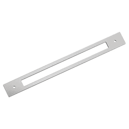 305mm Medora Rectangle Appliance Pull Backplate, Polished Chrome