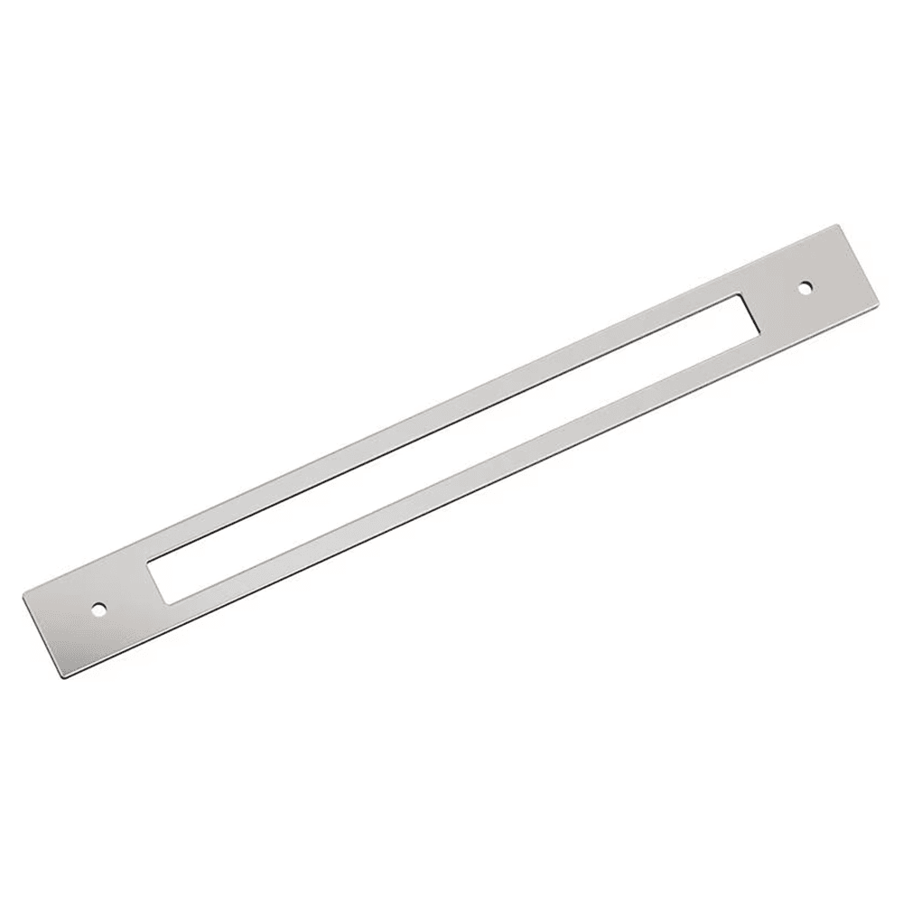 305mm Medora Rectangle Appliance Pull Backplate, Polished Nickel