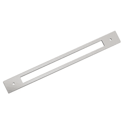 305mm Medora Rectangle Appliance Pull Backplate, Polished Nickel