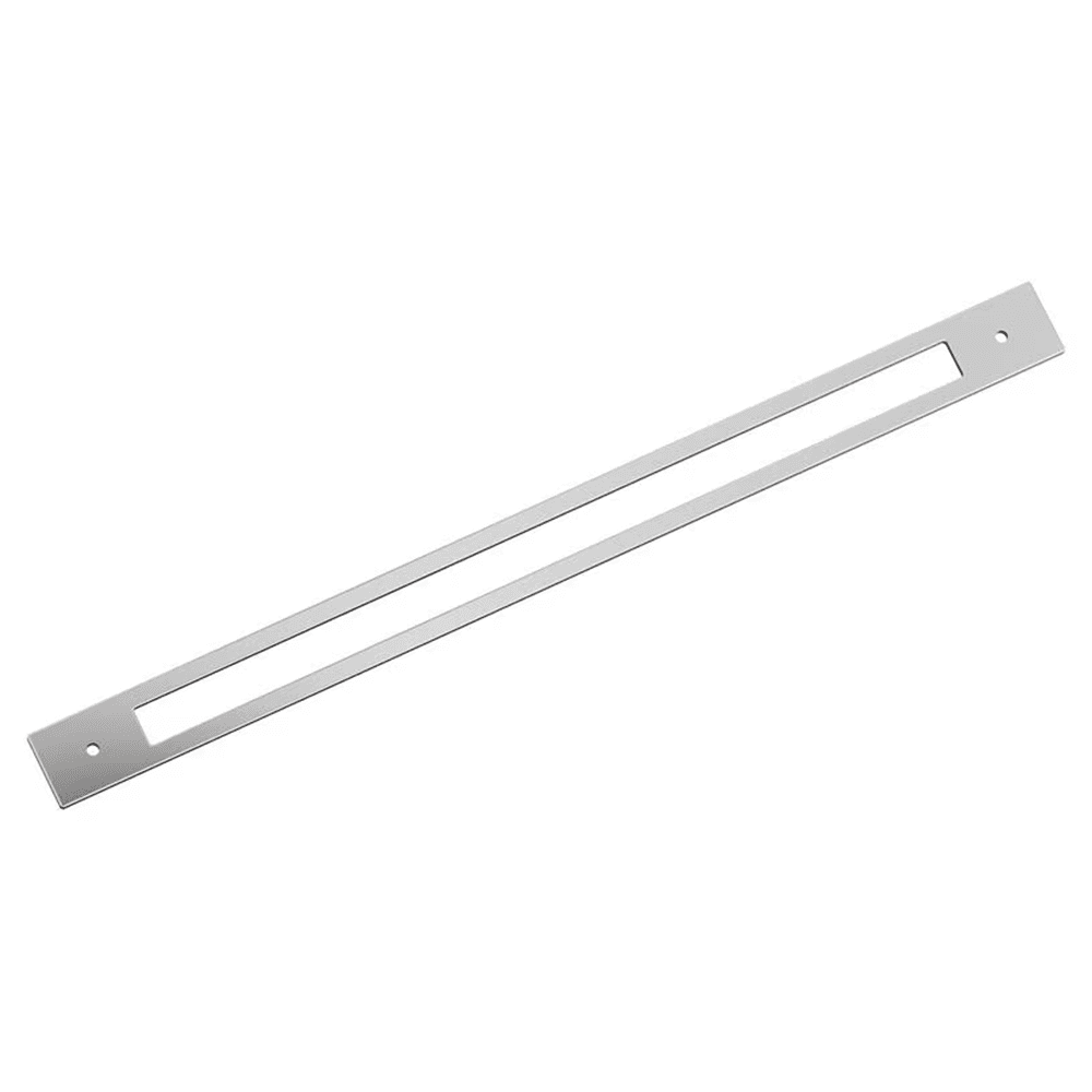 457mm Medora Rectangle Appliance Pull Backplate, Polished Chrome
