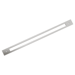 457mm Medora Rectangle Appliance Pull Backplate, Polished Nickel