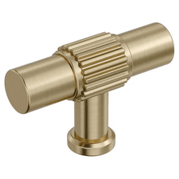 2" Farewind Cabinet Knob, Golden Champagne