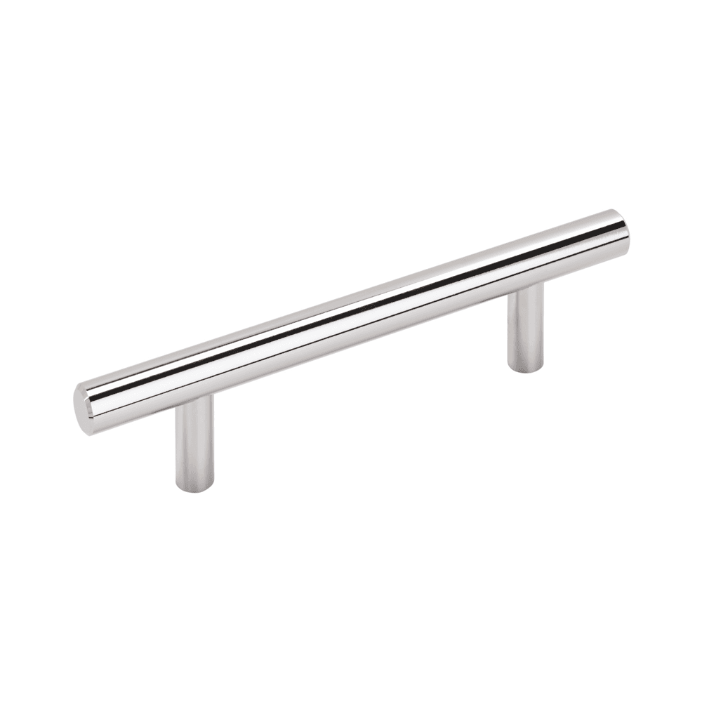 3-3/4" T-Bar Pull, Polished Chrome