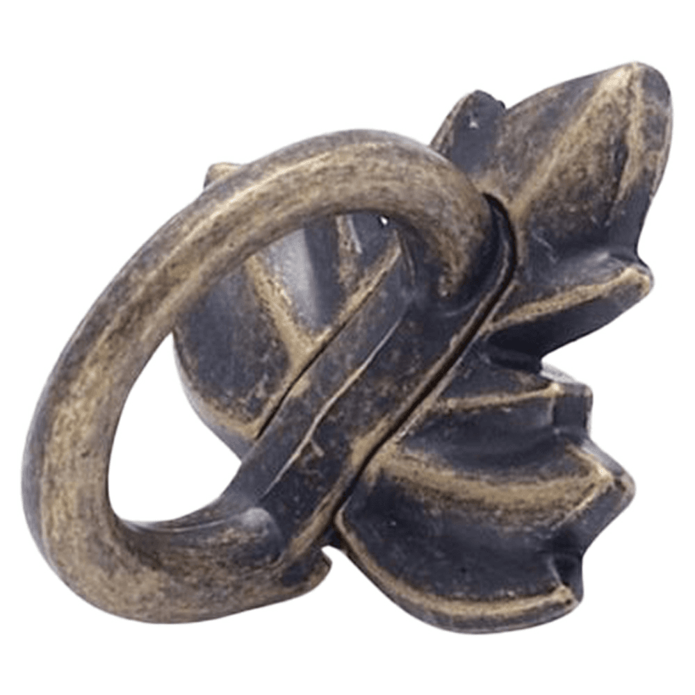 1-1/2" Nature's Splendor Leaf Pull, Weathered Brass