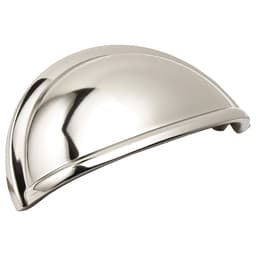 3" Cup Pull, 1-5/8" Width, Polished Nickel