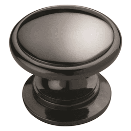 1-1/4" Allison™ Value Mushroom Knob, Black Nickel, 1-1/4" Length