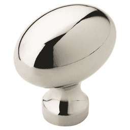 1-3/8" Allison™ Value Oval Knob, Polished Chrome