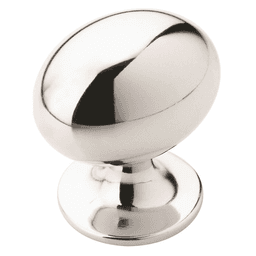 1-1/4" Allison™ Value Oval Knob, Polished Chrome