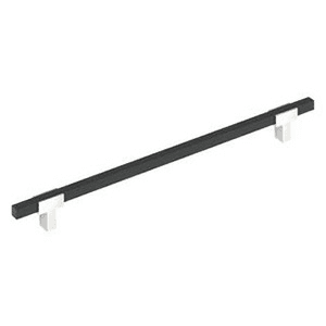 18" Urbanite Appliance Pull, Polished Chrome/Matte Black