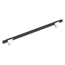 18" Urbanite Appliance Pull, Polished Chrome/Matte Black
