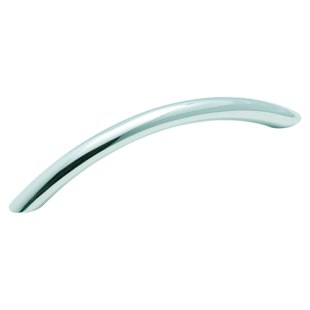 3-3/4" European Designs Arch Pull, Polished Chrome