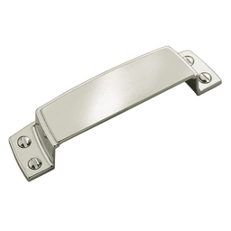 3-1/2" Highland Ridge Cup Pull, Polished Nickel
