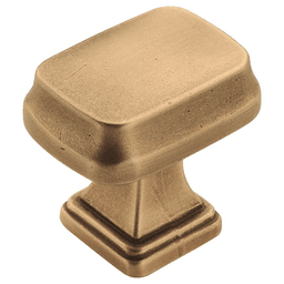 1-1/4" Revitalize Rectangle Knob, Gilded Bronze