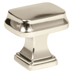 1-1/4" Revitalize Rectangle Knob, Polished Nickel