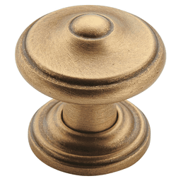 1-1/4" Revitalize Round Knob, Gilded Bronze, 1-1/4" Length