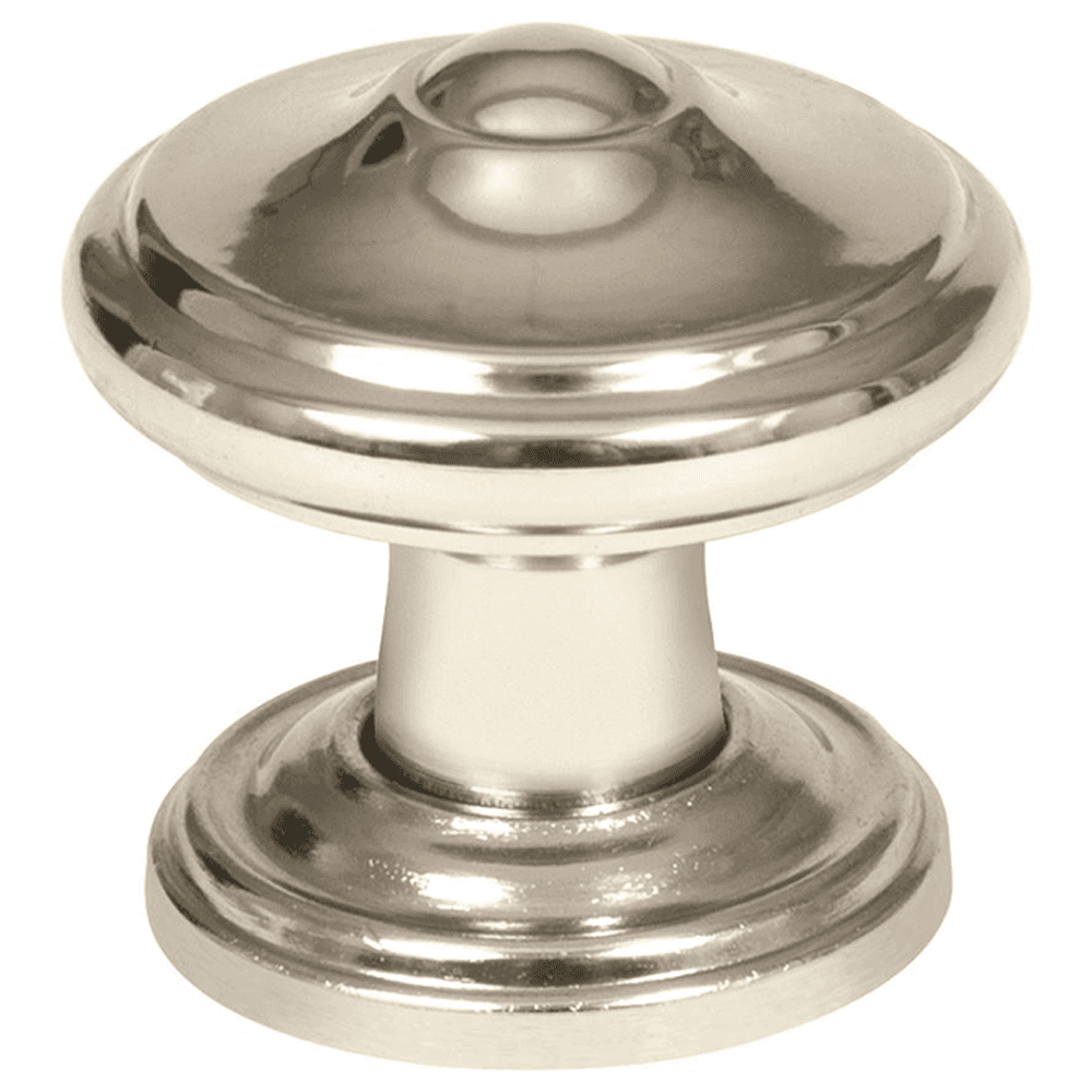 1-1/4" Revitalize Round Knob, Polished Nickel, 1-1/4" Length