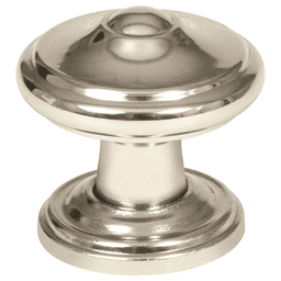 1-1/4" Revitalize Round Knob, Polished Nickel, 1-1/4" Length