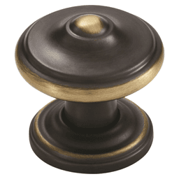 1-1/4" Revitalize Round Knob, Venetian Bronze, 1-1/4" Length