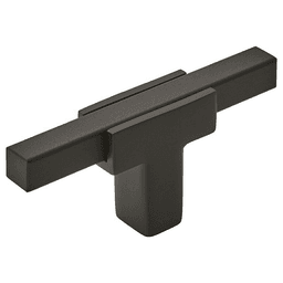 2-5/8" Urbanite T-Handle Knob, Matte Black/Matte Black
