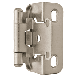 Partial Wrap-Around Face-Frame Hinge, Self-Closing, 1/2" Overlay, Nickel