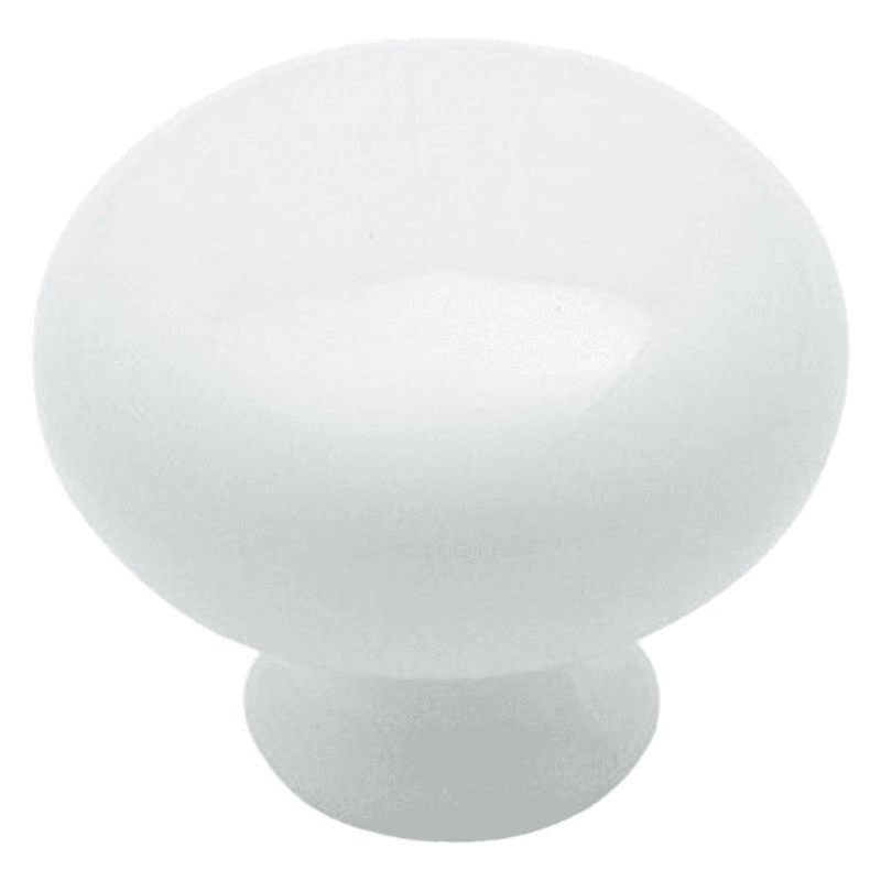 1-5/16" Traditional Classics Mushroom Knob, Gloss White