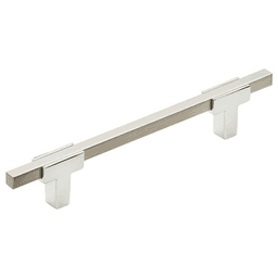5-1/16" Urbanite Handle Pull, Polished Chrome/Satin Nickel