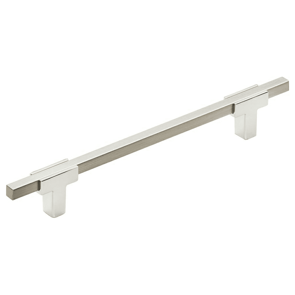 6-5/16" Urbanite Handle Pull, Polished Chrome/Satin Nickel