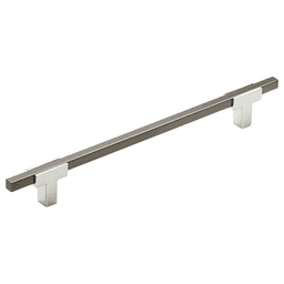 7-9/16" Urbanite Handle Pull, Polished Chrome/Black Chrome