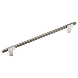 10-1/16" Urbanite Handle Pull, Polished Chrome/Black Chrome