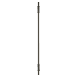 10-1/16" Urbanite Handle Pull, Polished Chrome/Brushed Matte Black