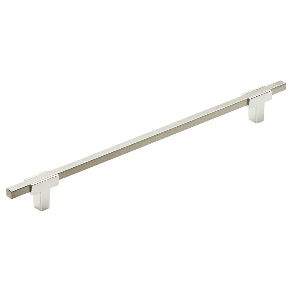 10-1/16" Urbanite Handle Pull, Polished Chrome/Satin Nickel