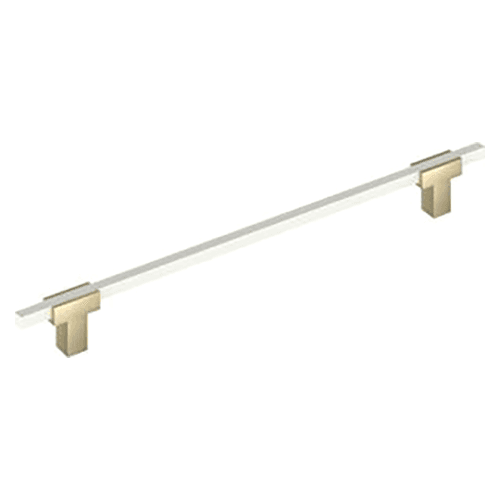 10-1/16" Urbanite Cabinet Pull, Golden Champagne/White