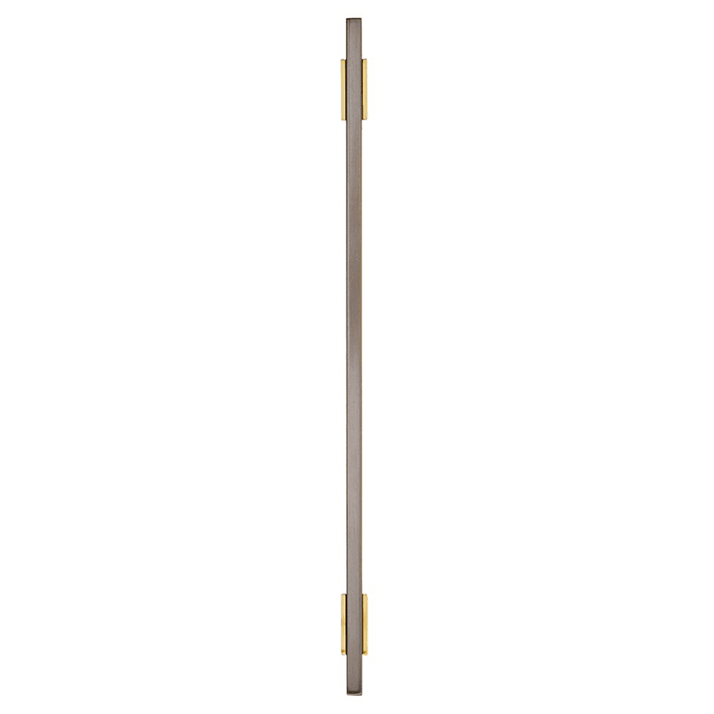 10-1/16" Urbanite Handle Pull, Brushed Gold/Black Chrome