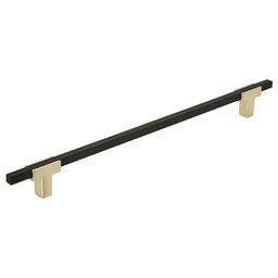 10-1/16" Urbanite Handle Pull, Brushed Gold/Matte Black