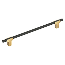 10-1/16" Urbanite Cabinet Pull, Champagne Bronze/Matte Black