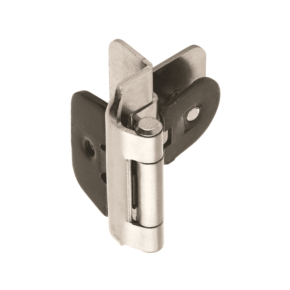 Double Demountable HingeSelf-Closing, 3/8" Inset, Sterling Nickel-Plated