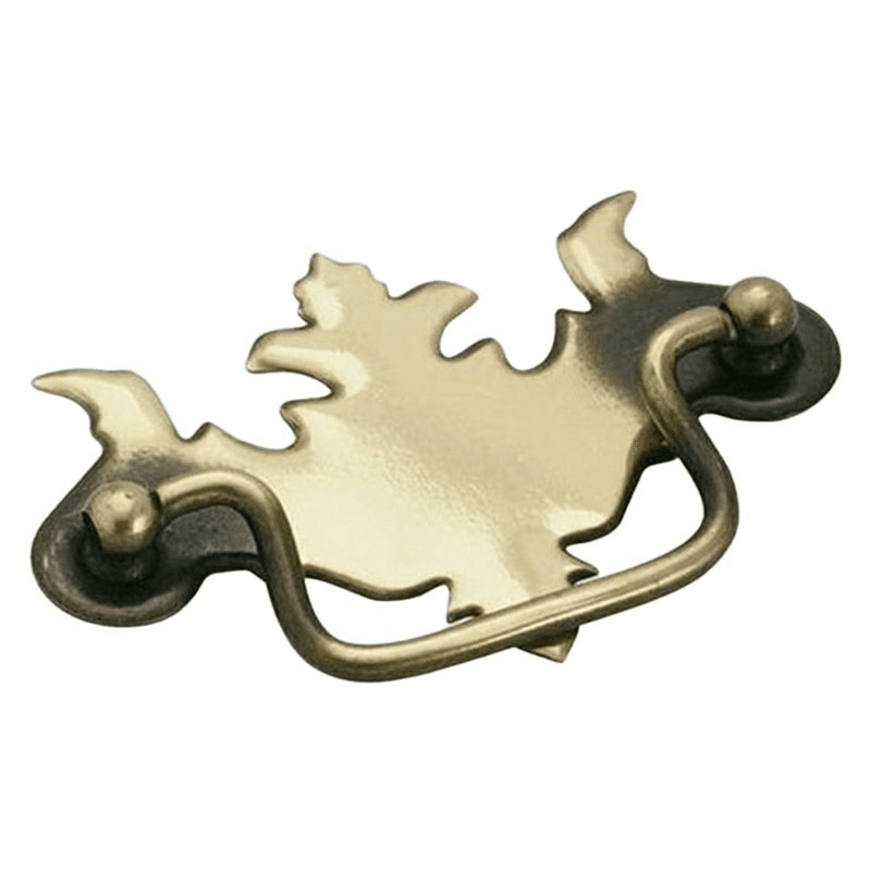 3-3/4" Allison Value Hardware Leaf Pull, Antique Brass