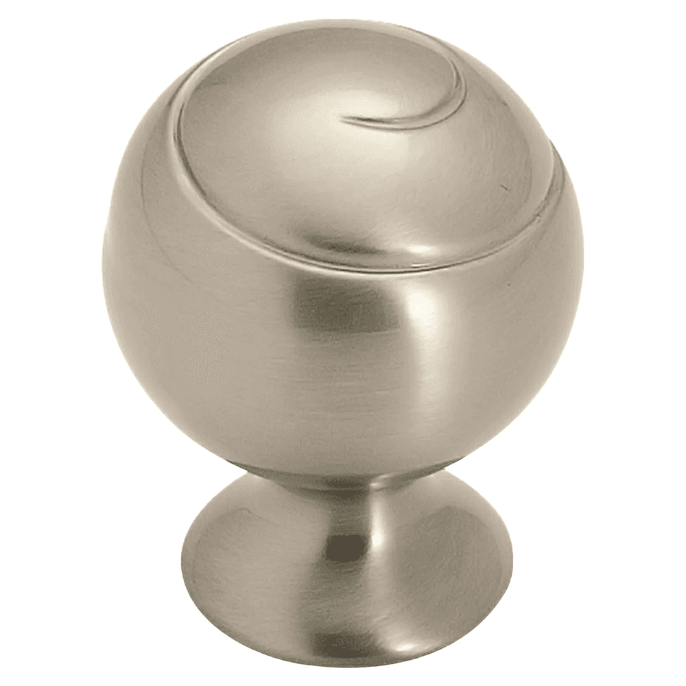 1-1/8" Swirl'Z Round Knob, Satin Nickel